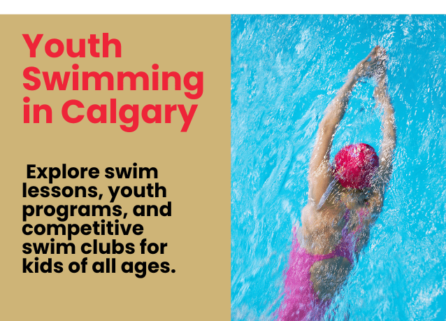 Youth swimming in Calgary